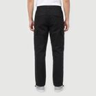 Men's Black Slim Fit Cargo Trousers, काला, small