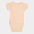 Infants Cotton Bodysuit, Peach, small image number null