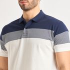 Men's Collared Half Sleeves T-Shirt , सफ़ेद, small image number null