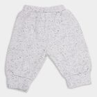 Infants Light Grey Printed Cotton Blend Pyjama, Melange Light Grey, small image number null