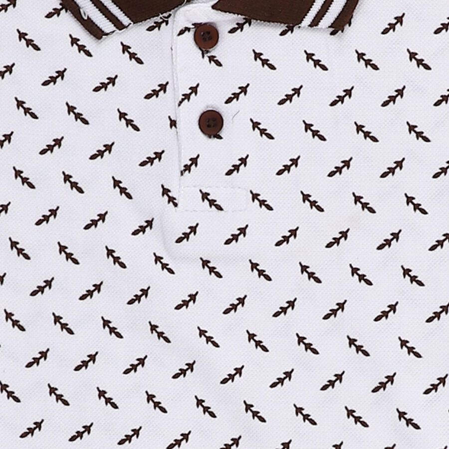 Boys' Half Sleeves T-Shirt, भूरा, large image number null