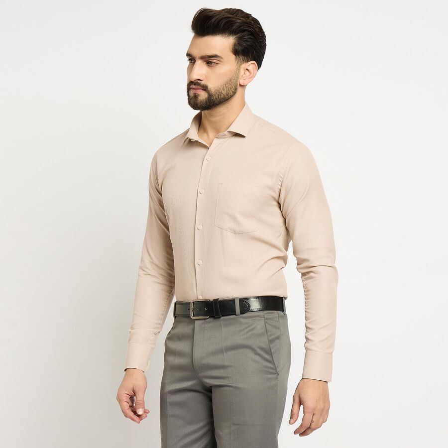 Men's Formal Shirt , Beige, large image number null