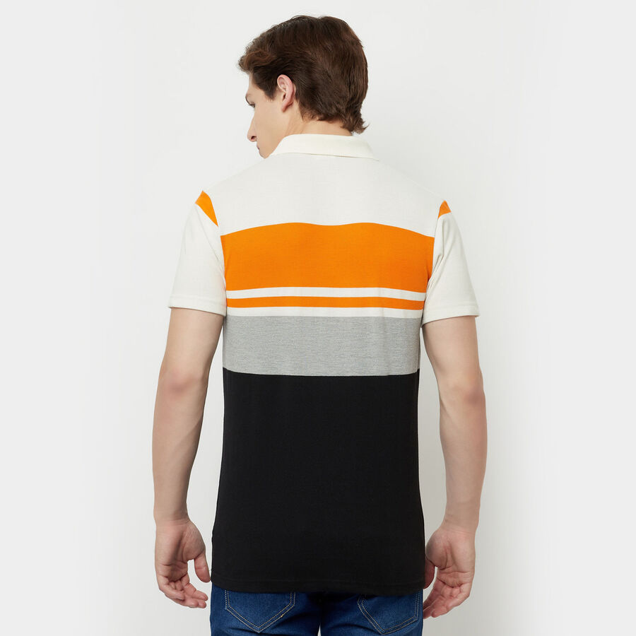 Stripes Polo Shirt, Black, large image number null