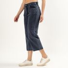 Women's Muted Denim Blue Slim Fit Jeans, गहरा नीला, small