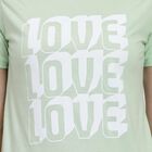 Ladies' Round Neck T-Shirt, निऑन ग्रीन, small