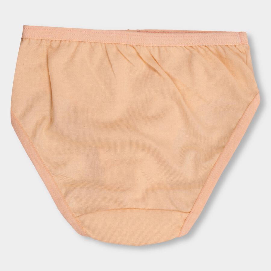 Girls' 100% Cotton Panty, Peach, large image number null