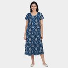 Women's Dark Blue Nighty, Dark Blue, small