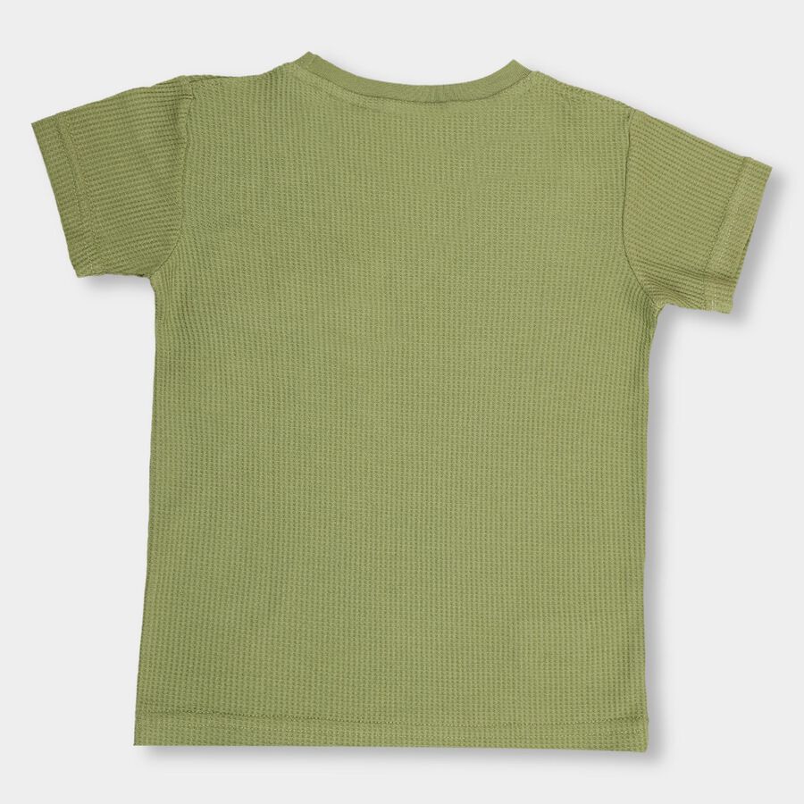 Boys' Half Sleeves T-Shirt, ओलिव, large image number null