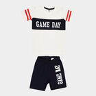 Boys Cotton Baba Suit, White, small image number null