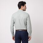 Men's Sage Green Button-Down Collar Formal Shirt, हल्का हरा, small