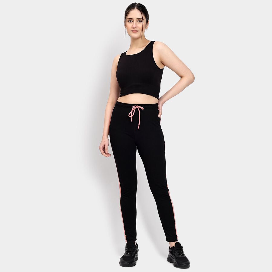Ladies' Track Pants , Black, large