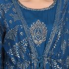 Ladies' Kurta Pyjama Set, Teal Blue, small image number null