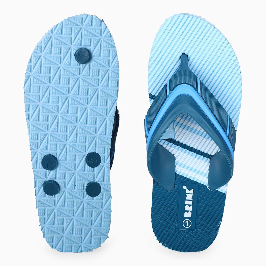 Boys' Slipper, Blue, large