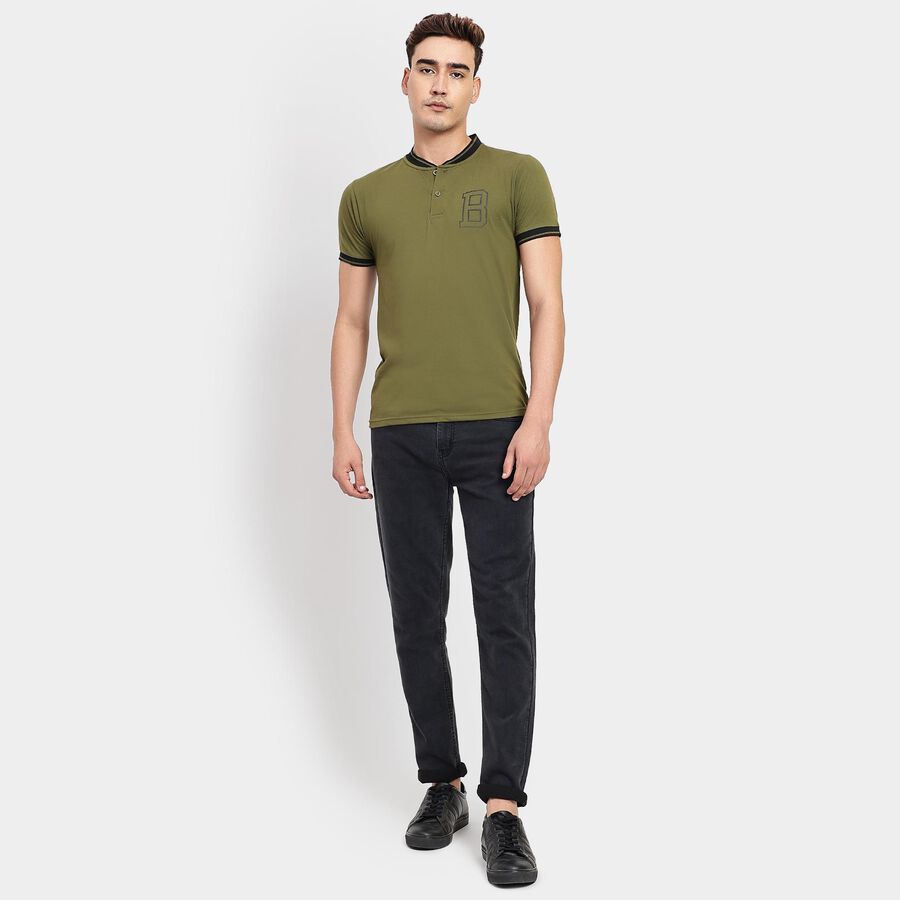 Men's Slim Fit Jeans, गहरा ग्रे, large image number null