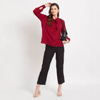Solid Shirt, Wine, small image number null