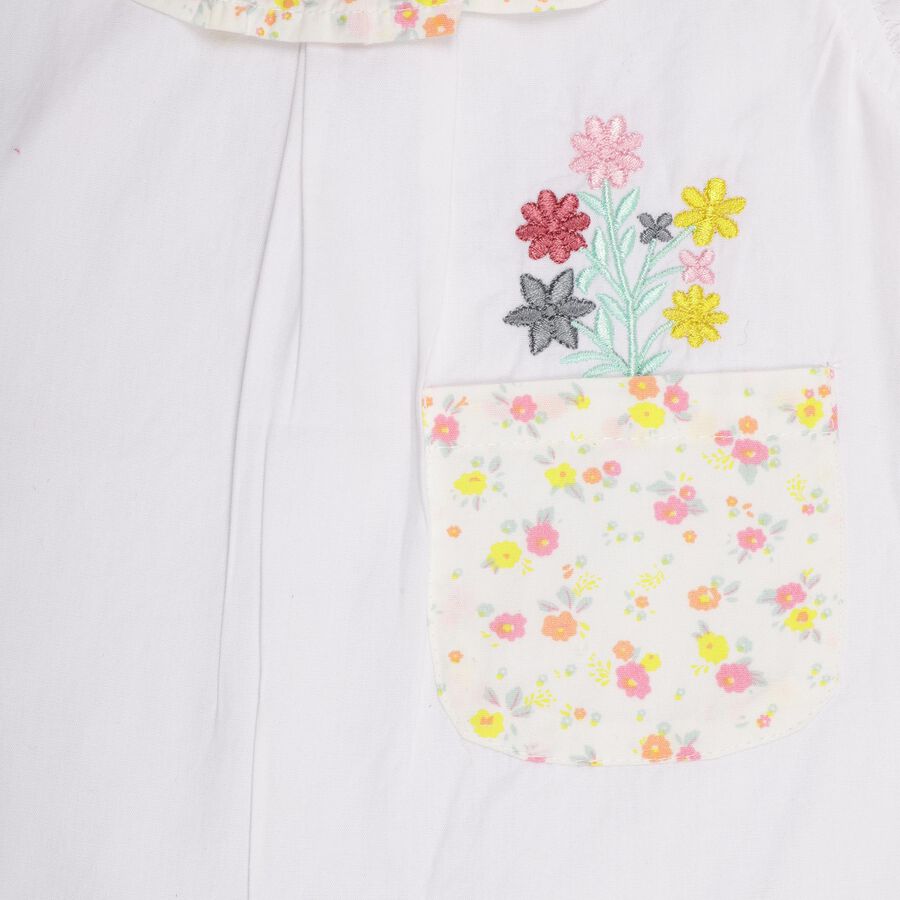 Infant Girls' 100% Cotton Short Set , पीला, large image number null