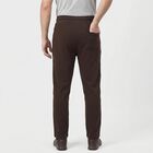 Men's Brown Slim Fit Track Pants, भूरा, small