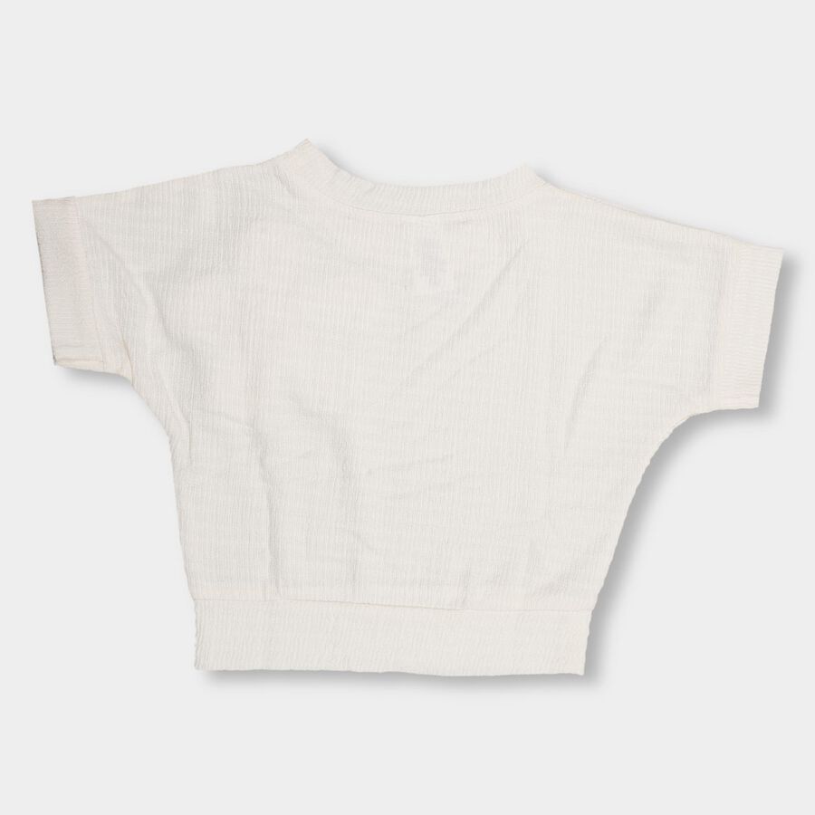 Girls' T-Shirt , White, large