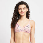 Printed Non-Padded Basic Bra, Peach, small image number null