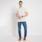 Men's Round Neck Half Sleeves T-Shirt , गहरा पीला, small