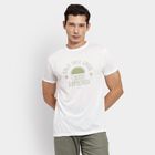 Men's Round Neck Half Sleeves T-Shirt, White, small image number null