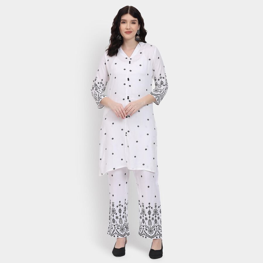Ladies' Ethnic Set , ऑफ व्हाइट, large image number null