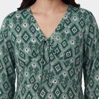 Women's Mint Green Mandarin Collar Notch Neck Embroidered Straight Kurta, हल्का हरा, small