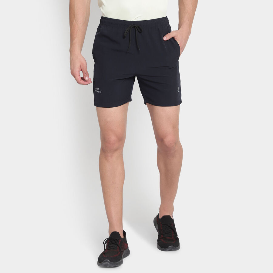 Cut & Sew Regular Length Bermuda, Navy Blue, large image number null