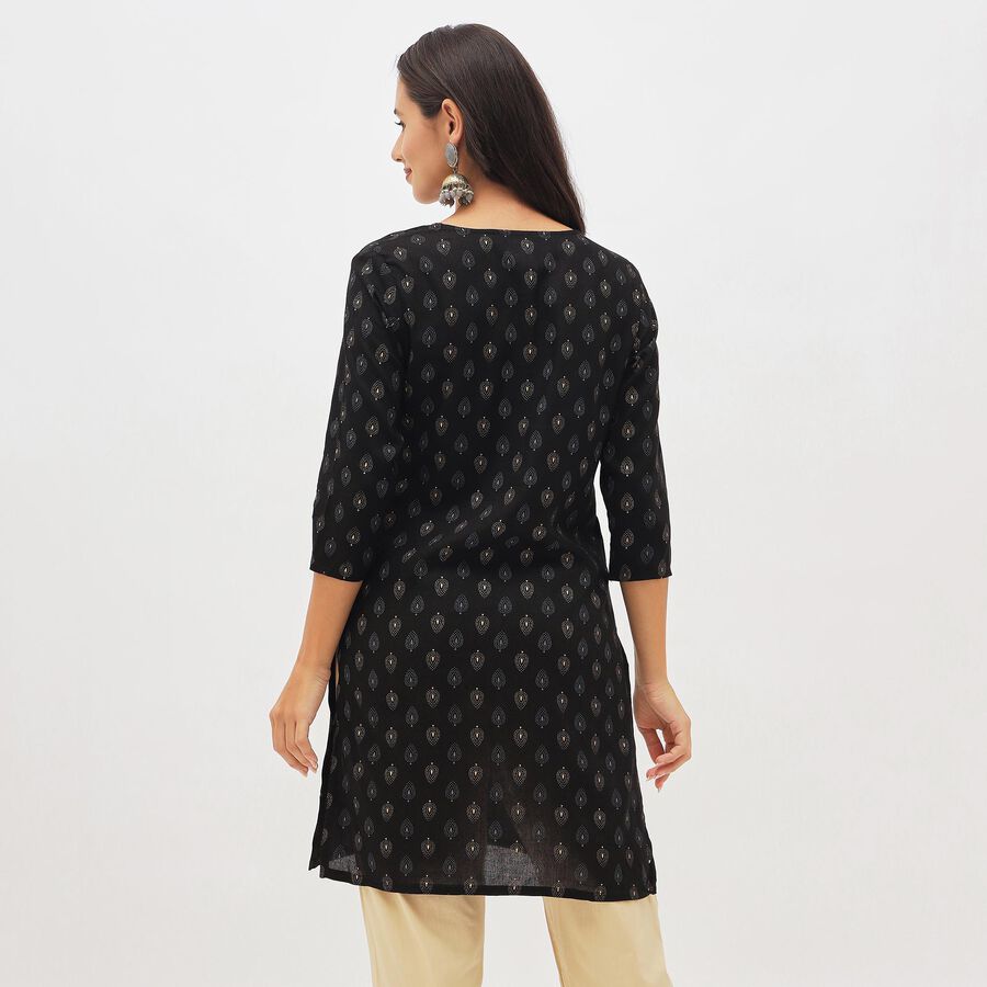 Ladies' Kurta, काला, large image number null
