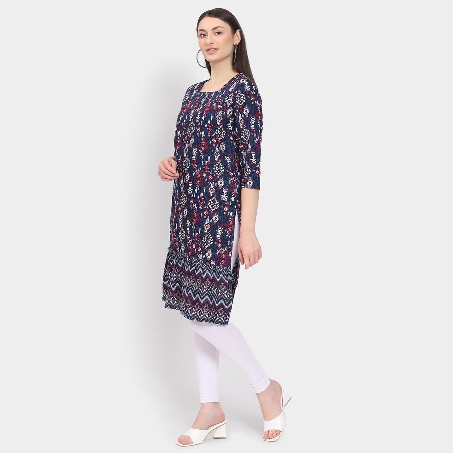 Ladies' Kurta, गहरा नीला, large image number null