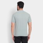 Men's Collared Half Sleeves T-Shirt , एक्वा, small image number null