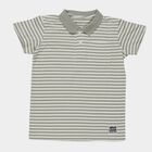 Boys Light Green Round Neck Casual Half Sleeve T-Shirt, हल्का हरा, small