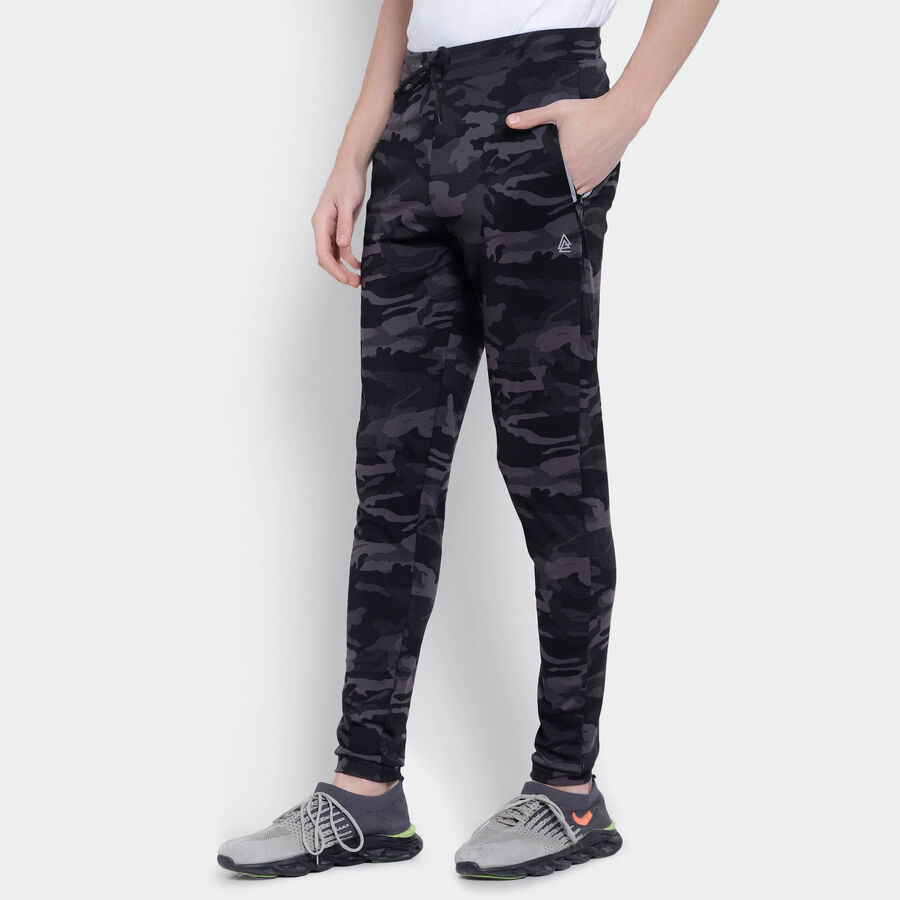 Cut & Sew Track Pants, गहरा ग्रे, large image number null