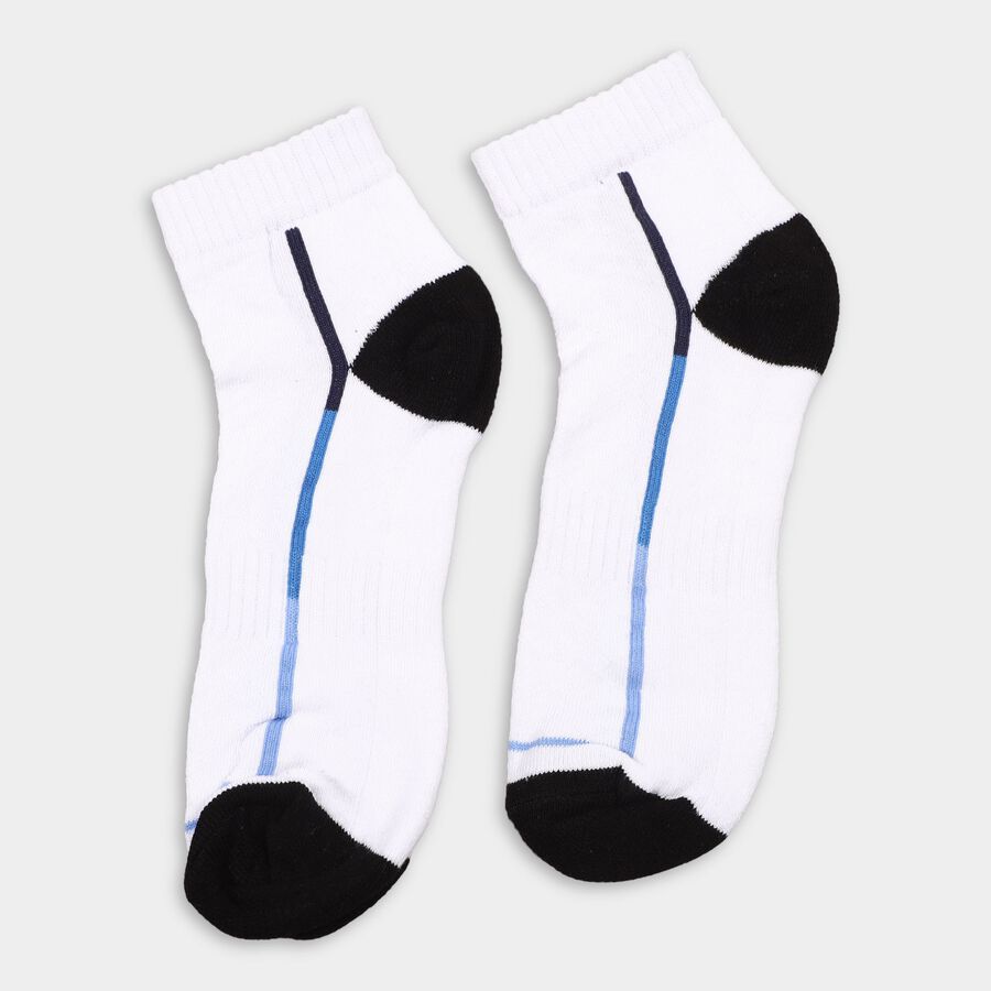 Men's Socks (Pack of 2), White, large