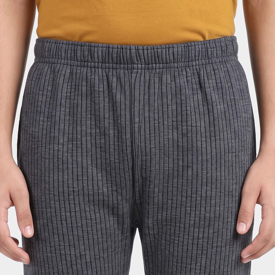 Girls Mid Blue Long Johns Thermal, मध्यम नीला, large