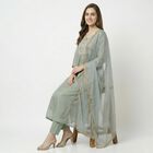 Women's Light Blue Ethnic Set, हल्का नीला, small