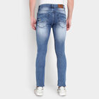 Mild distress 5 Pocket Skinny Jeans, Dark Blue, small image number null