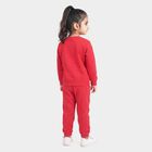 Girls Fuchsia Round Neck Lounge Hipster Set, रानी (फ्यूशिया), small