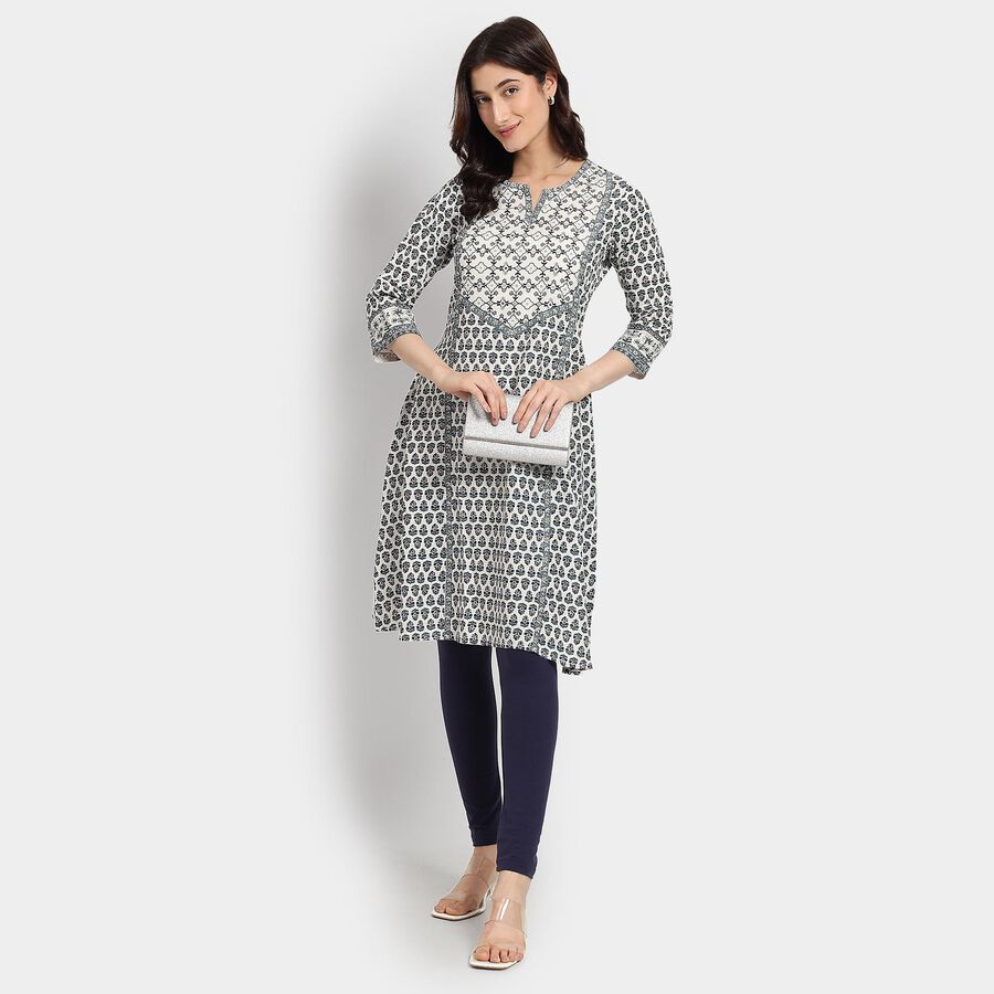 Ladies' Kurta , ऑफ व्हाइट, large image number null