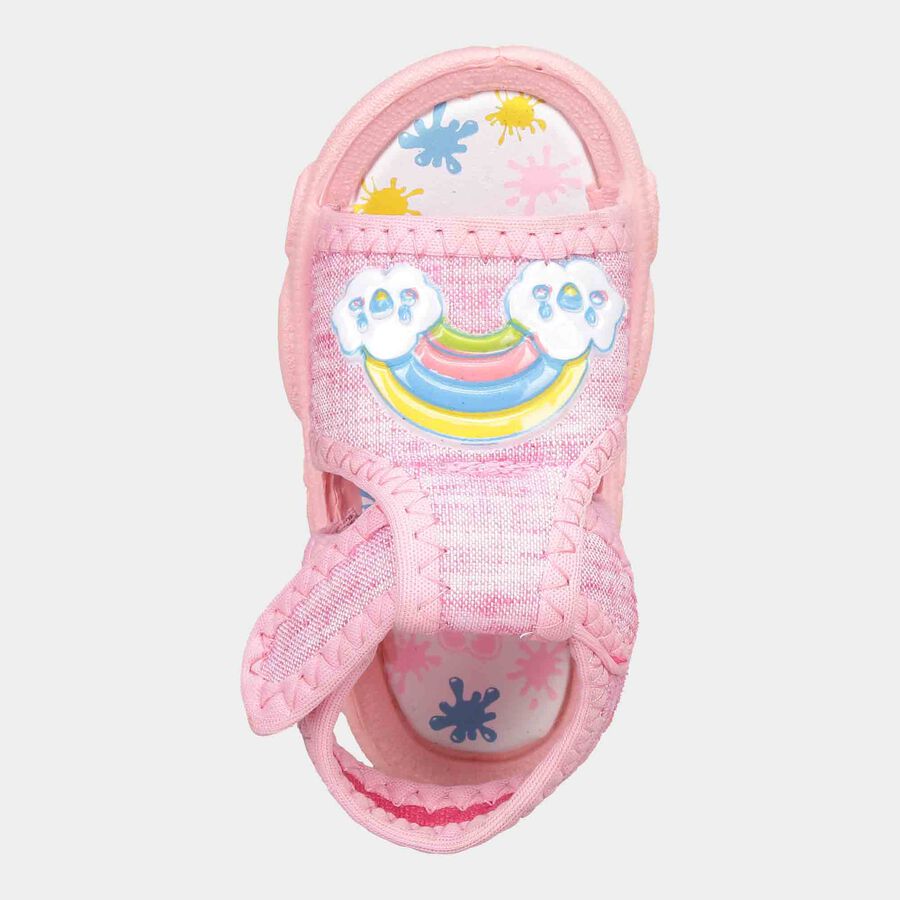 Boys Printed Velcro Casual Sandals, Pink, large image number null