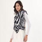 Ladies' Stole, काला, small image number null