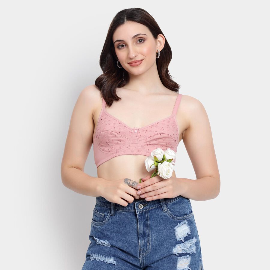 Ladies' Bra , Light Pink, large image number null