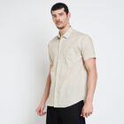 Men's 100% Cotton Casual Shirt , Beige, small image number null