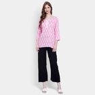 Printed Kurti, Light Pink, small image number null