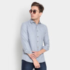Solid Casual Shirt, Light Grey, small image number null