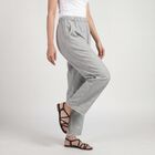 Women's Grey Wide-Leg Solid Palazzos, हल्का ग्रे, small