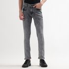 Men's Denim Skinny Jeans, Light Grey, small image number null