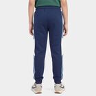 Boys' Navy Blue Jogger Graphic Printed Winter Pyjama, Navy Blue, small