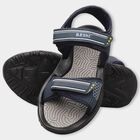 Men's Sandal With Velcro, Navy Blue, small image number null