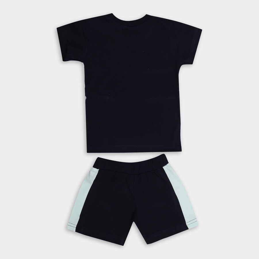 Infant Boys' 100% Cotton Baba Suit, नेवी ब्लू, large image number null